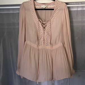 Light pink chiffon top